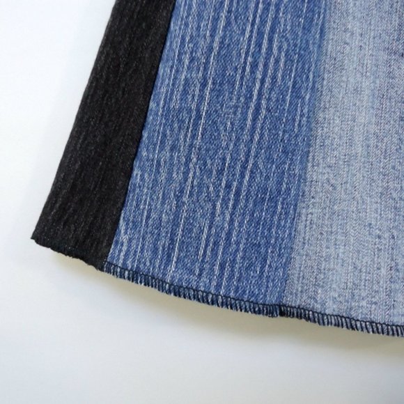 Girls Denim Skirt - Patchwork - 5/6 - Picture 2 of 3